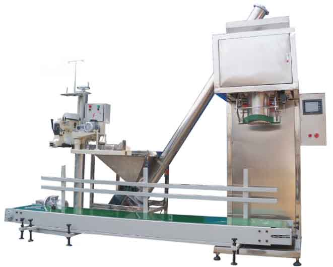 YX-DGS粉類大包裝灌裝機(jī)(2-50公斤,主機(jī),上料機(jī),傳輸帶,縫包機(jī),控制器連網(wǎng))